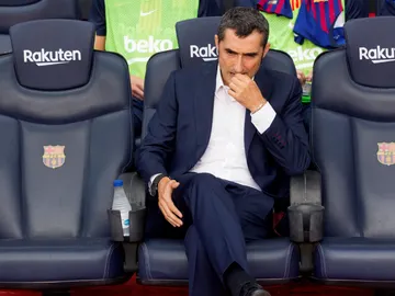 Valverde, en el banquillo del Camp Nou Valverde, en el banquillo del Camp Nou