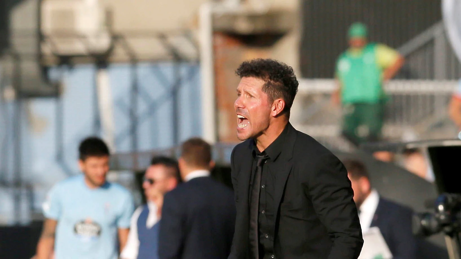 El entrenador argentino, del Atlético de Madrid Diego Simeone durante el partido contra el Celta El entrenador argentino, del Atlético de Madrid Diego Simeone durante el partido contra el Celta