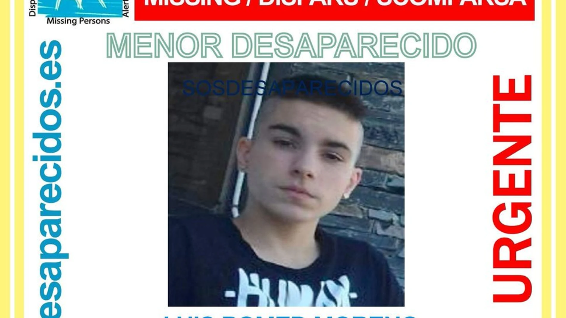 Menor desaparecido Menor desaparecido