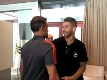 Encuentro entre Luis Enrique y Sergio Ramos Encuentro entre Luis Enrique y Sergio Ramos