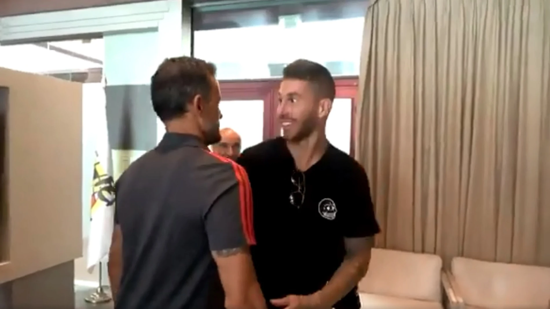 Encuentro entre Luis Enrique y Sergio Ramos Encuentro entre Luis Enrique y Sergio Ramos