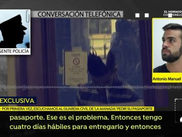 EXCLUSIVA: La grabación de la llamada real del guardia civil de 'La Manada' para renovarse el pasaporte