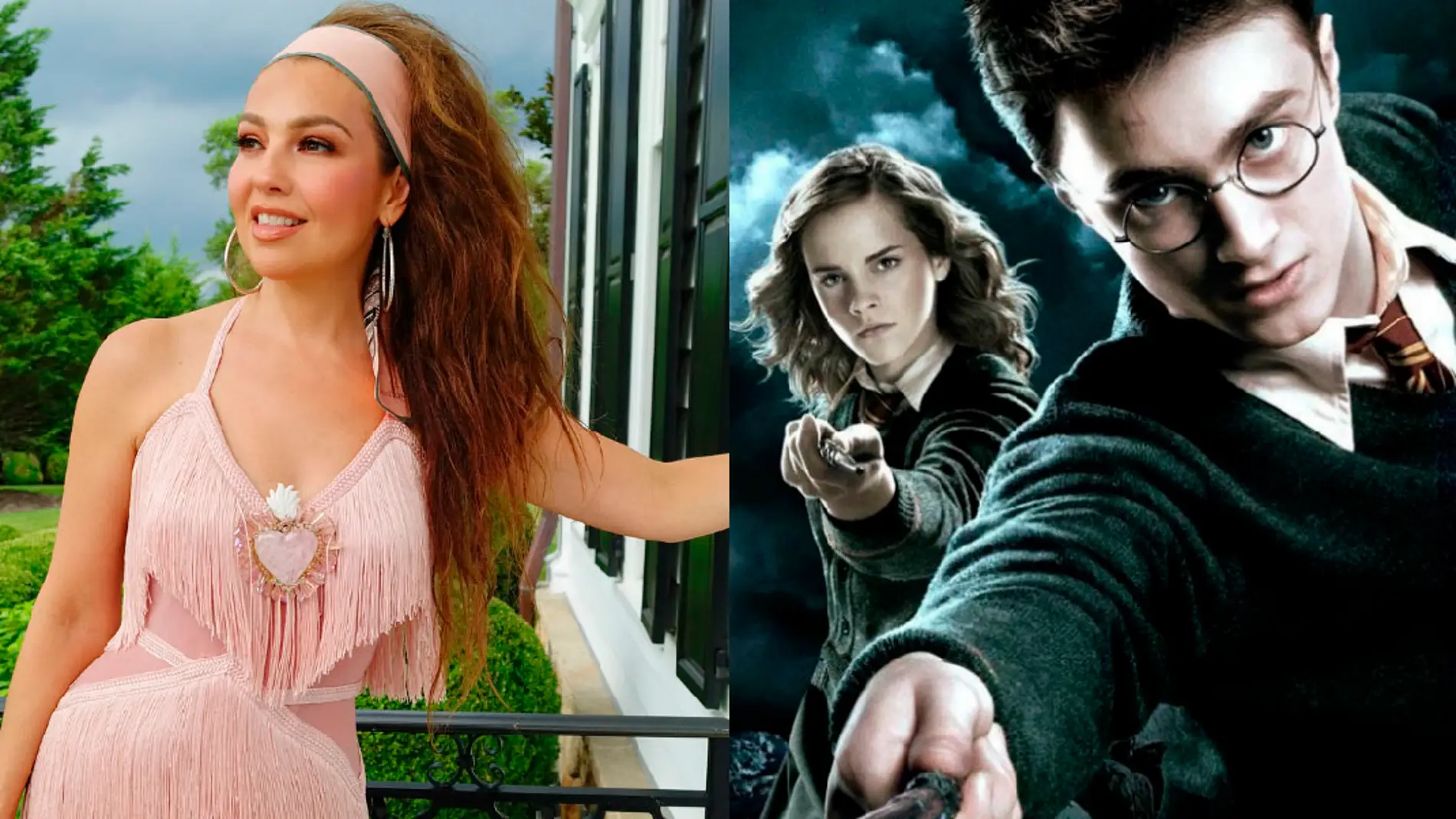 Thalía como villana de 'Harry Potter'
