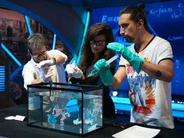 Los fascinantes corales de pegamento de Marron, Penélope Cruz y Pablo Motos en 'El Hormiguero 3.0' Los fascinantes corales de pegamento de Marron, Penélope Cruz y Pablo Motos en 'El Hormiguero 3.0'