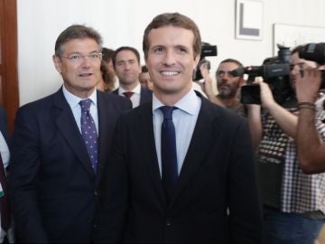 El presidente del PP, Pablo Casado