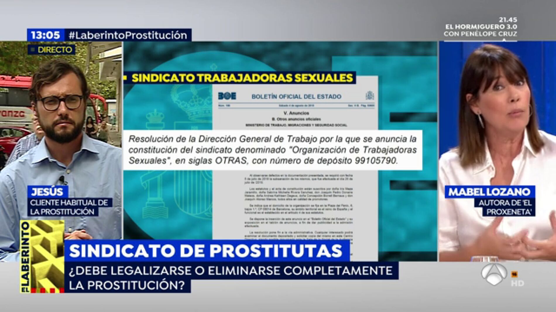 Jes&uacute;s, cliente habitual de la prostituci&oacute;n: "La izquierda se encuentra en manos de una &eacute;lite feminista que no ha trabajado en su vida"