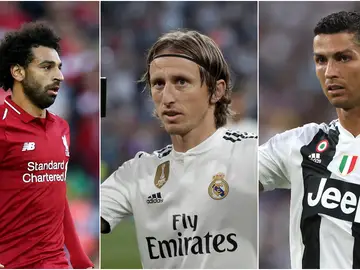 Salah, Modric y Cristiano, candidatos al premio 'The Best' Salah, Modric y Cristiano, candidatos al premio 'The Best'