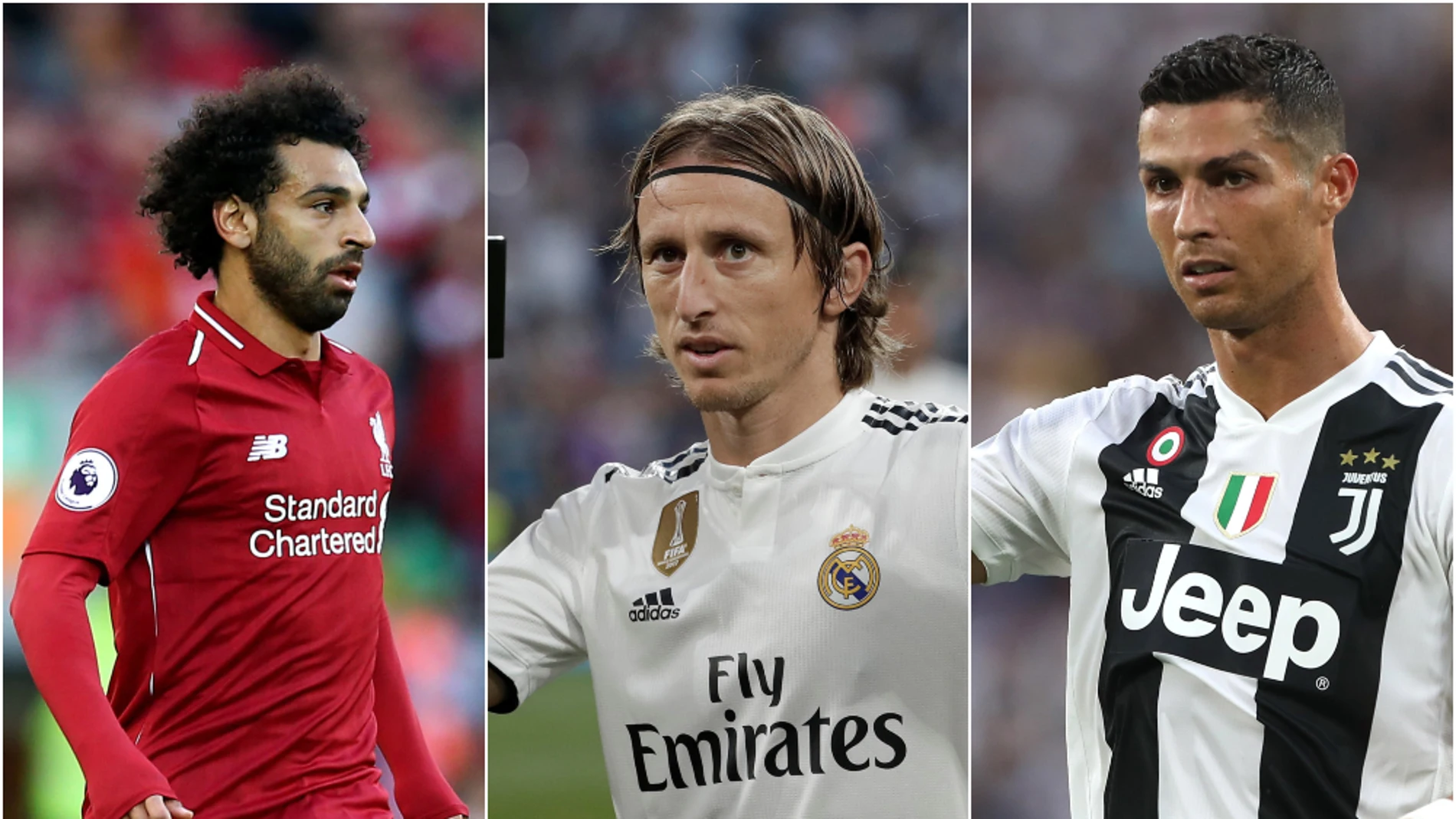 Salah, Modric y Cristiano, candidatos al premio 'The Best' Salah, Modric y Cristiano, candidatos al premio 'The Best'