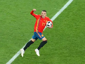 Iago Aspas, en un partido con la Selección Iago Aspas, en un partido con la Selección