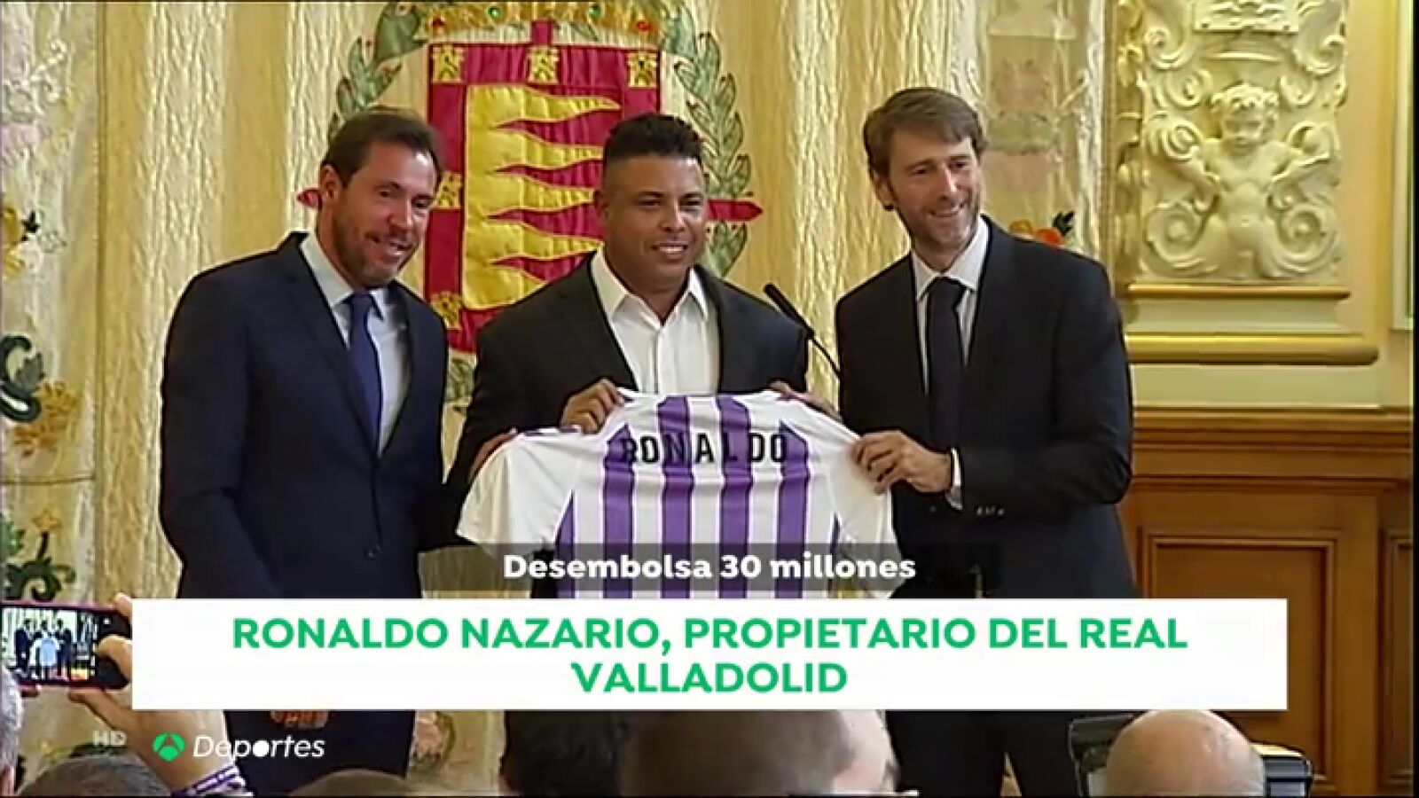 Ronaldo, nuevo accionista mayoritario del Valladolid: 