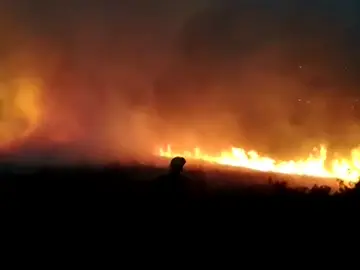 Un incendio provocado por un rayo arrasa 60 hectáreas en Lugo Un incendio provocado por un rayo arrasa 60 hectáreas en Lugo