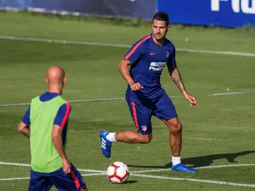 Vitolo regresa a los entrenamientos con el Atlético de Madrid Vitolo regresa a los entrenamientos con el Atlético de Madrid