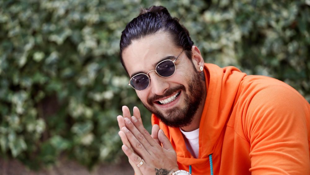 El cantante colombiano Maluma durante la presentación de su tercer disco de estudio