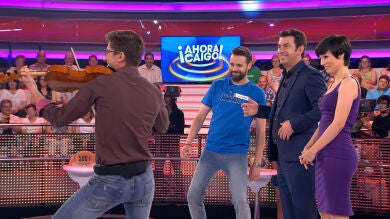 El increíble movimiento de cadera de un concursante de '¡Ahora Caigo!'