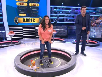 La concursante que más ha chillado antes de caer por la trampilla de '¡Ahora Caigo!' La concursante que más ha chillado antes de caer por la trampilla de '¡Ahora Caigo!'