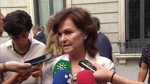 Calvo defiende la actuación coordinada del Gobierno en los contratos con Arabia y difunde un mensaje de "tranquilidad absoluta" Calvo defiende la actuación coordinada del Gobierno en los contratos con Arabia y difunde un mensaje de "tranquilidad absoluta"