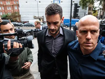 Hugo Lloris en los juzgados Hugo Lloris en los juzgados