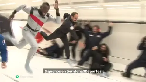 Usain Bolt, el rey del atletismo, hasta en el espacio Usain Bolt, el rey del atletismo, hasta en el espacio