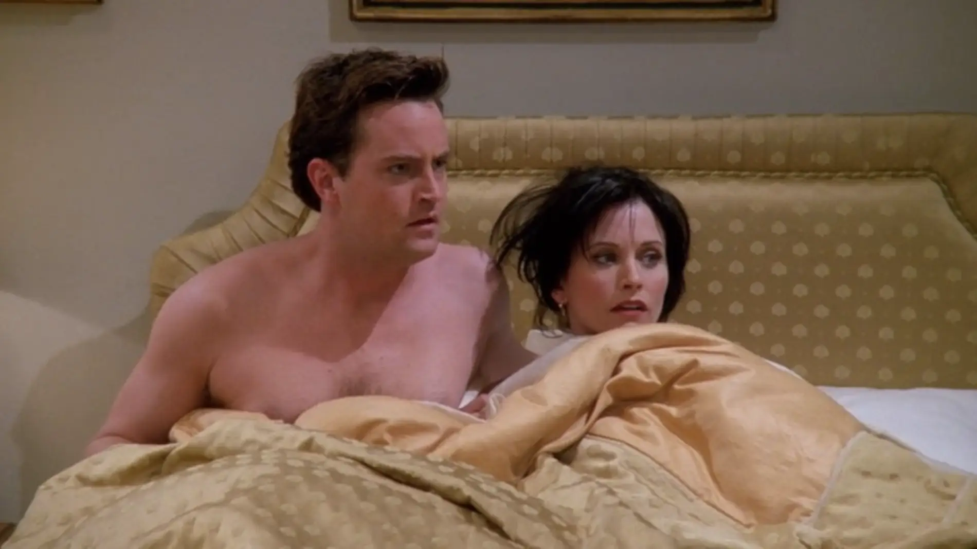 Chandler y Monica en 'Friends' 
