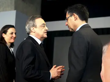 Florentino Pérez y Josep María Bartomeu Florentino Pérez y Josep María Bartomeu