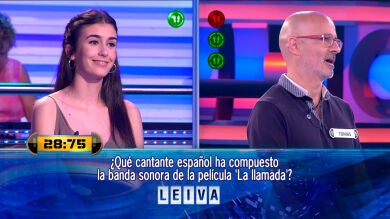 Leiva, compositor de 'La llamada', deja con un comodín menos al concursante central de '¡Ahora Caigo!'