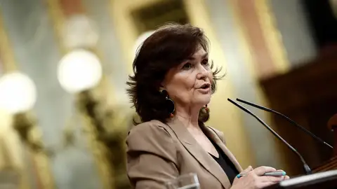 La vicepresidenta del Gobierno, Carmen Calvo La vicepresidenta del Gobierno, Carmen Calvo