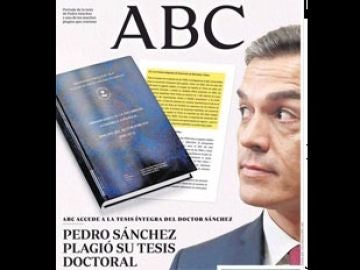 Imagen de la portada del diario ABC