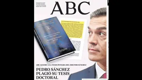 Imagen de la portada del diario ABC Imagen de la portada del diario ABC