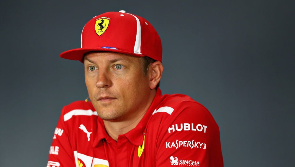 Kimi Raikkonen, en rueda de prensa