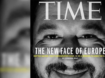 Salvini protagoniza la portada de la revista Time Salvini protagoniza la portada de la revista Time
