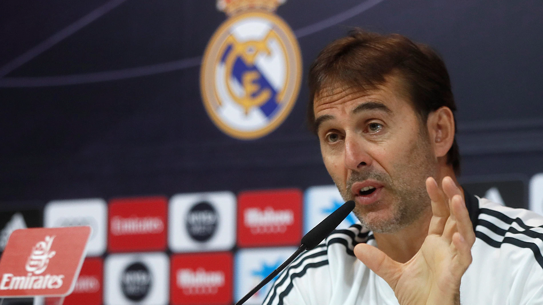 Julen Lopetegui en rueda de prensa Julen Lopetegui en rueda de prensa
