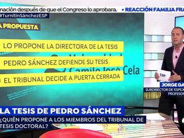 Jorge Gallardo, profesor de la UCJC y subdirector de 'Espejo Público' explica cómo se formó el tribunal que evaluó la tesis de Pedro Sánchez