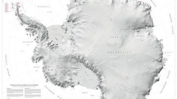 El mapa más detallado de Antártida que se ha hecho hasta ahora