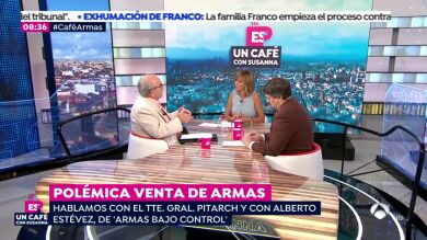 Entrevista completa a Pedro Pitarch, exteniente General del Ejército de Tierra español, y Alberto Estévez, coordinador de la campaña 'Armas bajo control'
