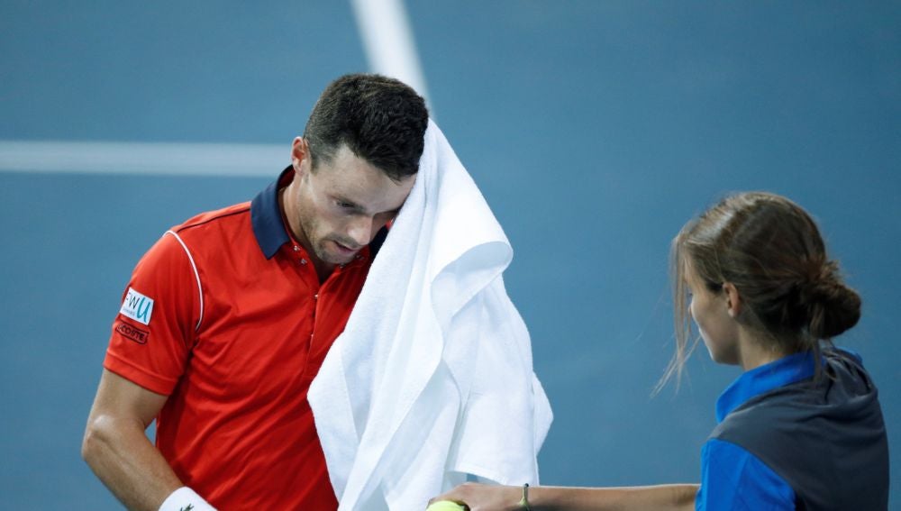 Roberto Bautista, durante su partido contra Pouille