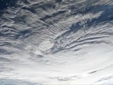 Así es el huracán Florence visto desde el espacio Así es el huracán Florence visto desde el espacio