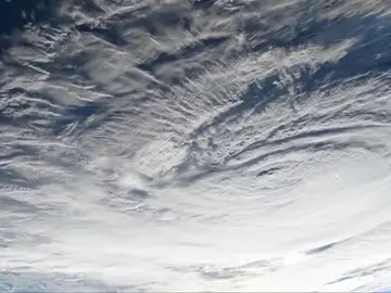 Así es el huracán Florence visto desde el espacio Así es el huracán Florence visto desde el espacio