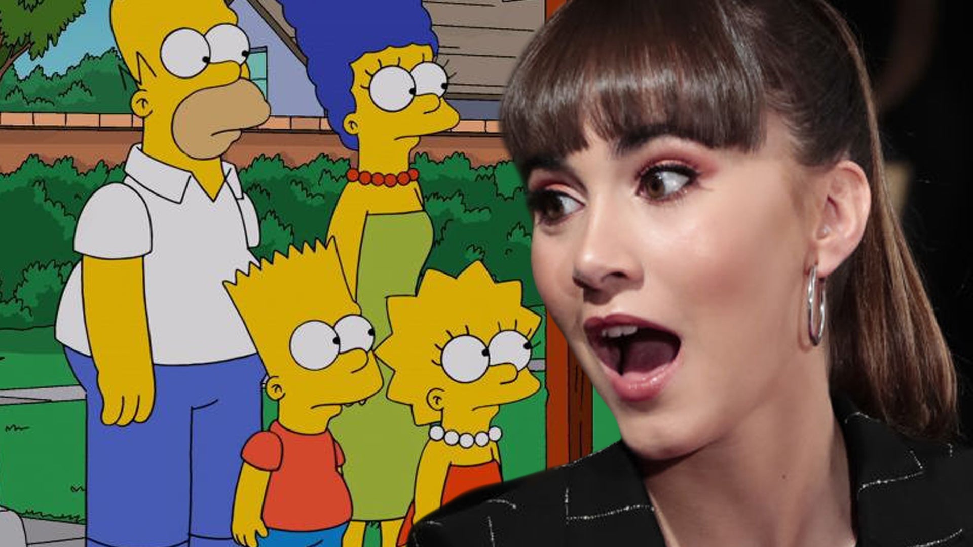 La reacción de Aitana Ocaña a ser dibujada como un personaje de 'Los Simpson'