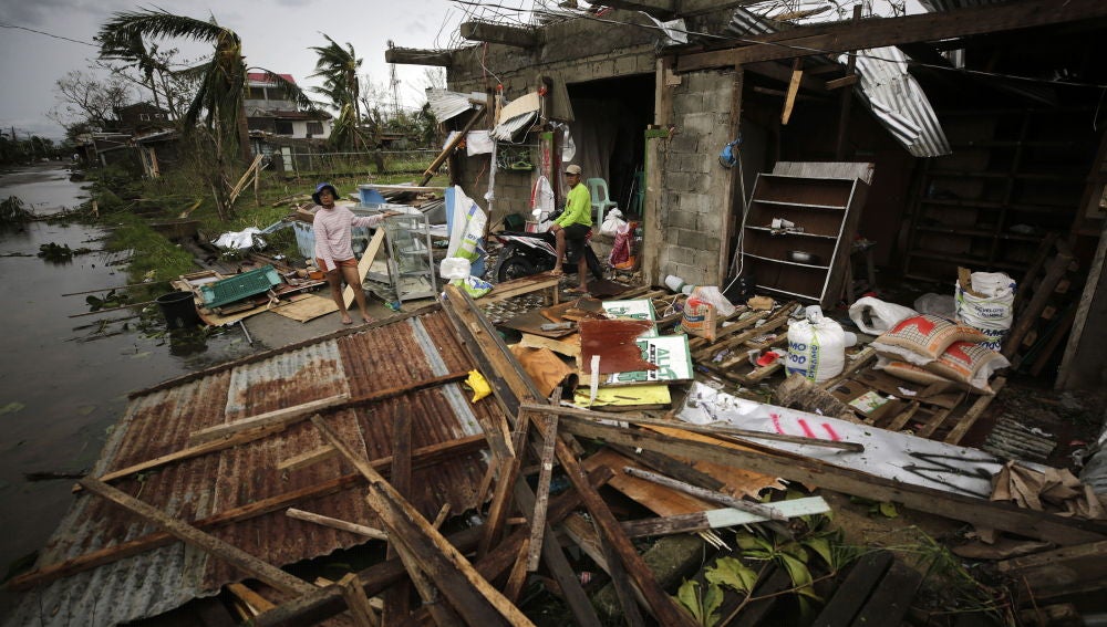 Destrozos en Filipinas