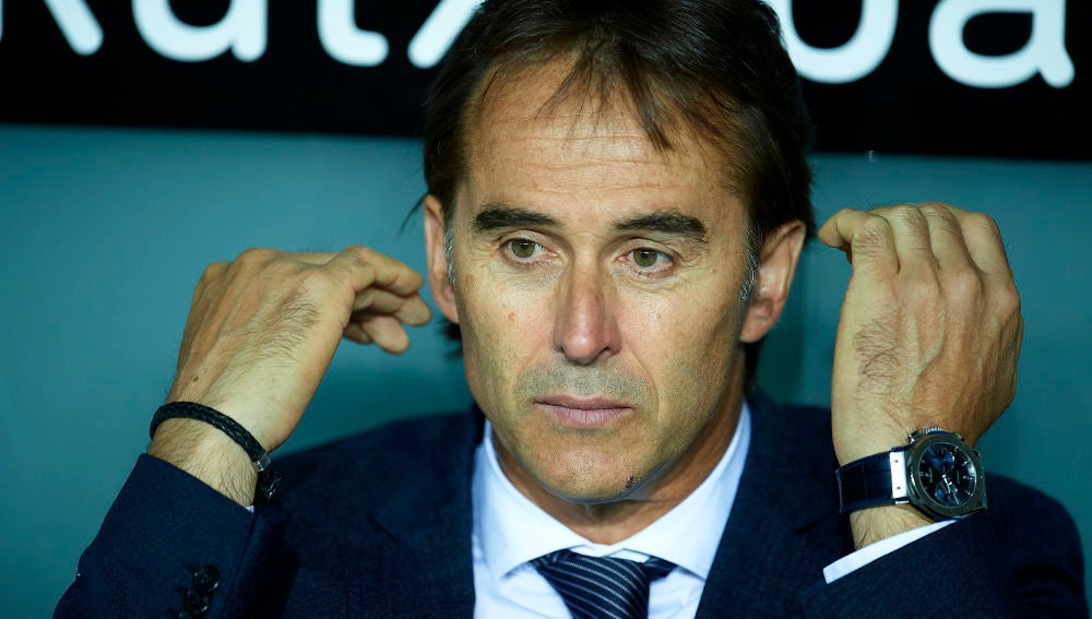 Lopetegui, en el banquillo de San Mamés