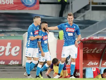 Insigne celebra un gol Insigne celebra un gol