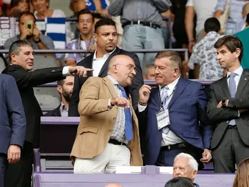 Ronaldo, en el palco del José Zorrilla Ronaldo, en el palco del José Zorrilla