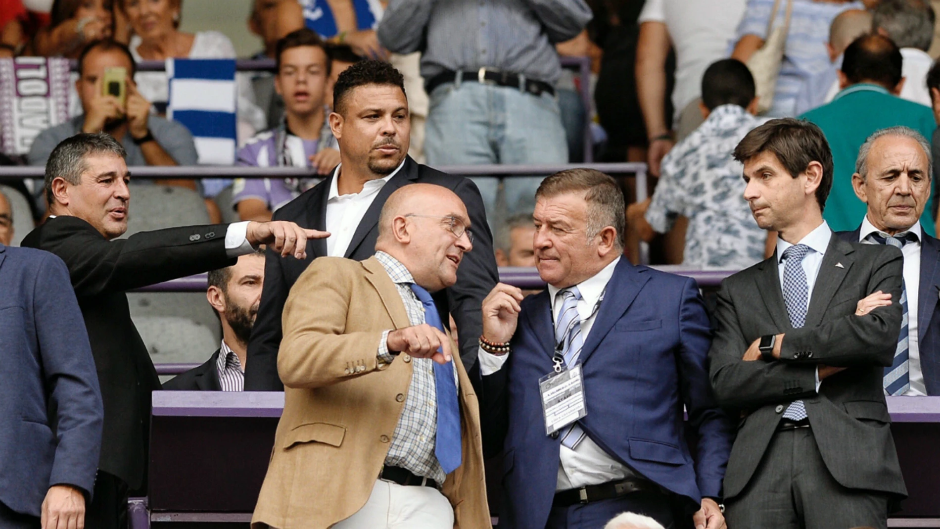 Ronaldo, en el palco del José Zorrilla Ronaldo, en el palco del José Zorrilla