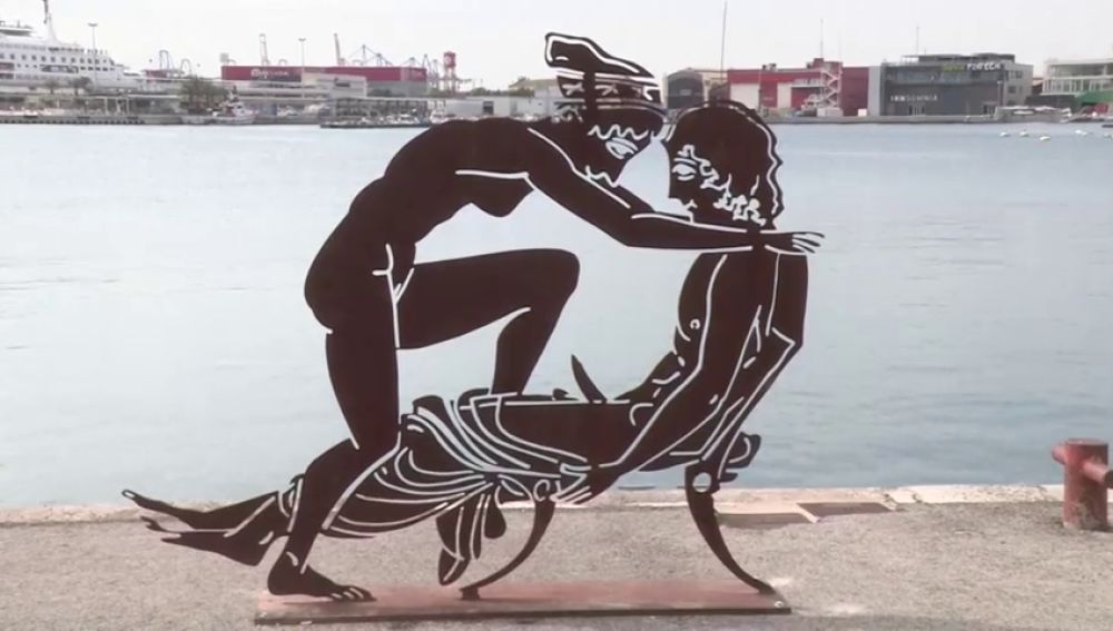 Las esculturas de la polémica en La Marina de Valencia