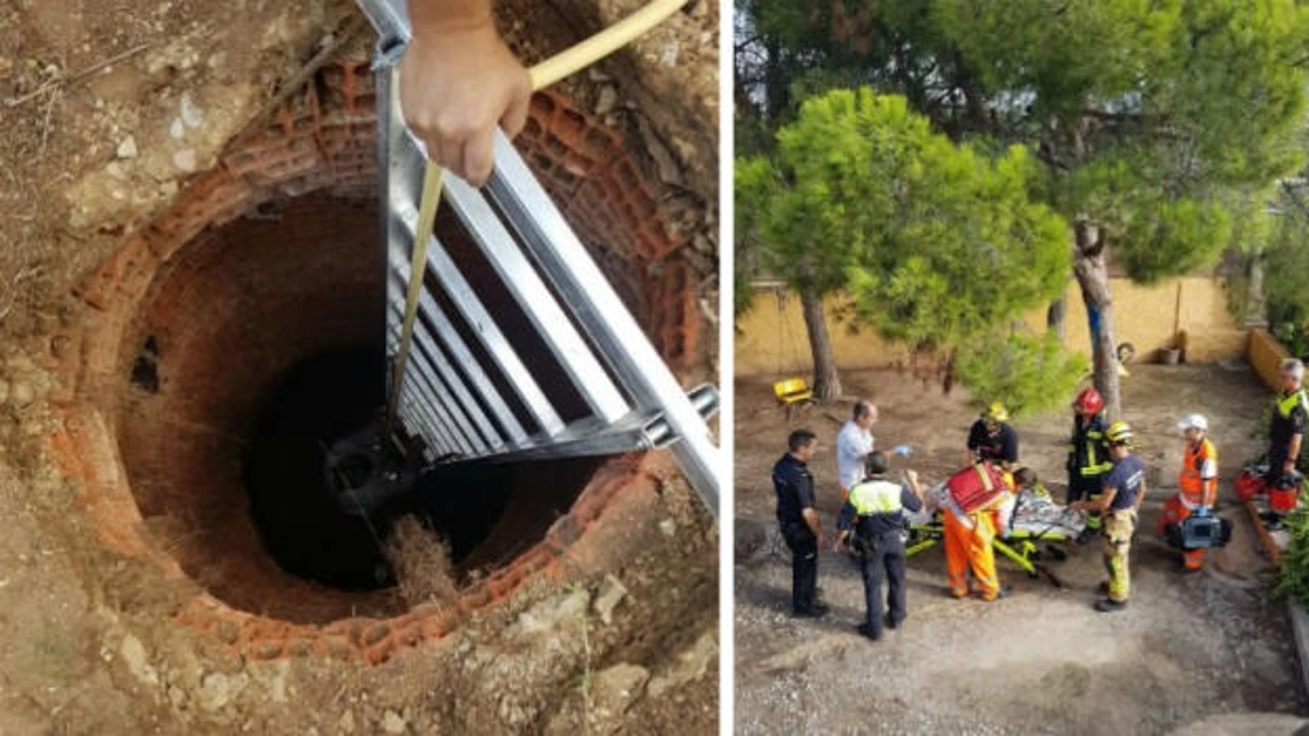 Rescate 'in extremis' de una mujer de 80 años al precipitarse por un pozo Rescate 'in extremis' de una mujer de 80 años al precipitarse por un pozo