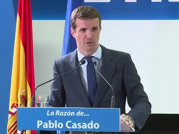 Pablo Casado, en el foro de La Razón Pablo Casado, en el foro de La Razón