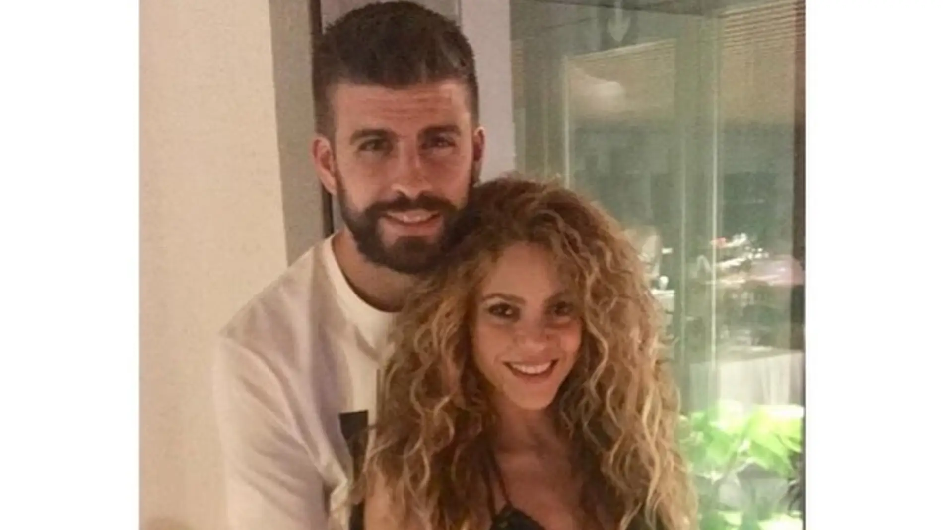 Piqué y Shakira durante su romántica cita