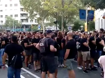 Los Mossos se concentran en Barcelona para reclamar mejoras laborales Los Mossos se concentran en Barcelona para reclamar mejoras laborales