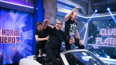 La triunfal entrada de Florentino Fernández, José Mota y Santiago Segura en 'El Hormiguero 3.0' como invitados Platino