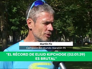 Martín Fiz, campeón del mundo de maratón: "Lo que consiguió Eliud Kipchoge es brutal, son unos dígitos que se salen de lo normal"